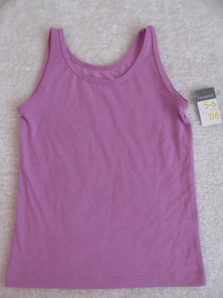 Pružné letní lila tričko, primark,116