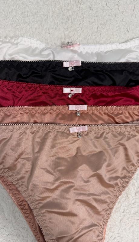 Dámská saténová tanga set 5 ks vel. xl, xl