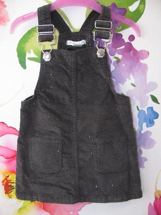 Elastická sukně s laclem s třpytkou, denim co,92