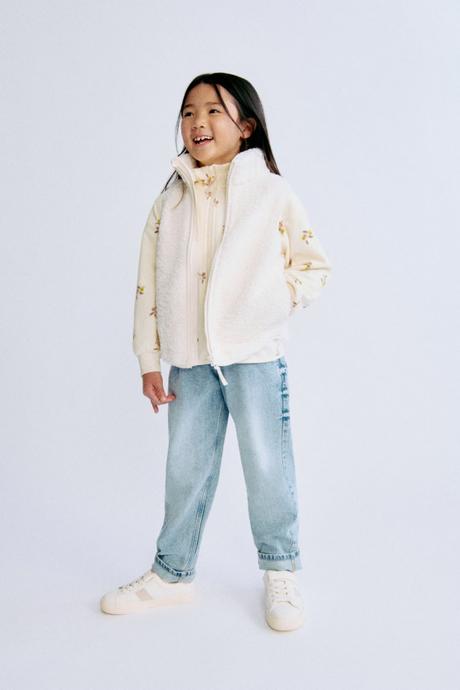 H&m mikina berries fleecová dívčí vel. 98/104, h&m,98 / 104