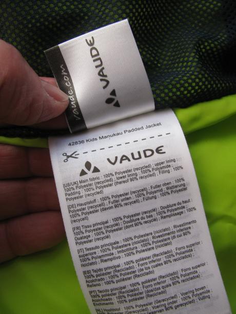 Chlapecká zimní bunda s kapucí vaude, 140