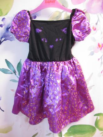 Karnevalový kostým-fialové šatičky kočička, 