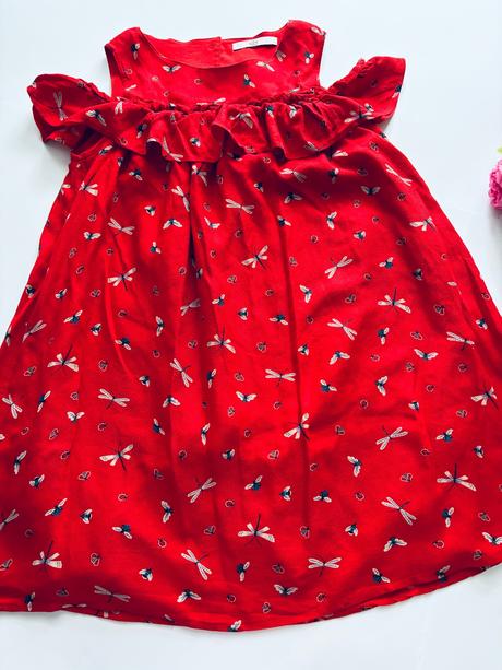 Ob/ šaty s vážkami - v.9/10 let, marks & spencer,140