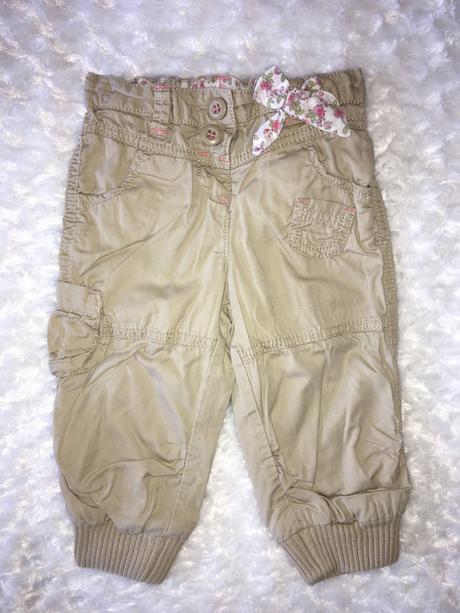 Béžové podšité kalhoty next, next,80