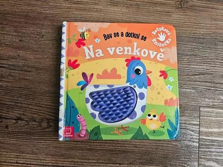Dětská dotyková kniha knížka leporelo na venkově s, 