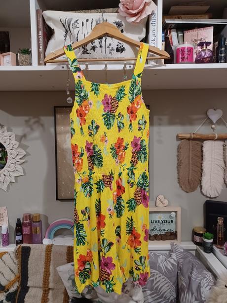 Letní overal s květinami, h&m,170