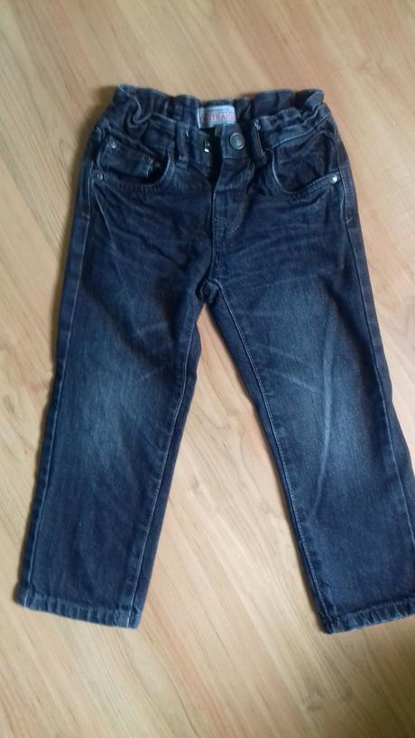 Černé chlapecké džíny rovný střih, vel. 104, palomino,104