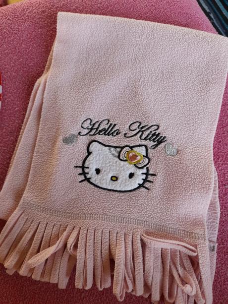 Šála růžová hello kity na holčičku, hello kitty,116