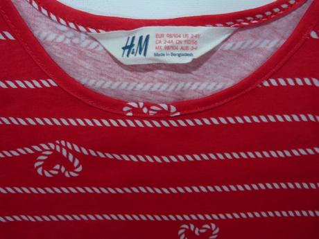 Bavlněné šatičky vel. 98/104, h&m,98