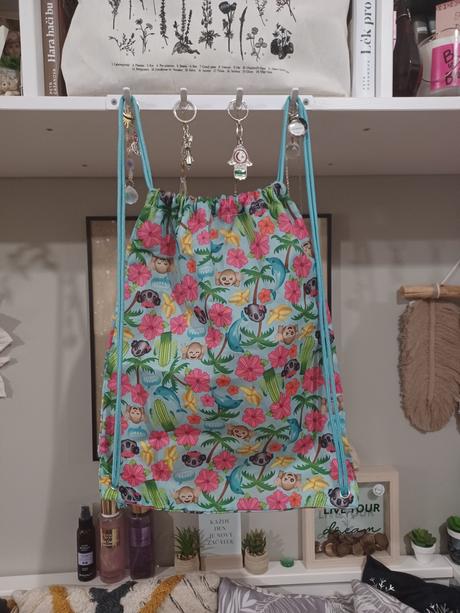 Barevný pytlík, batoh se zvířátky h&m, h&m