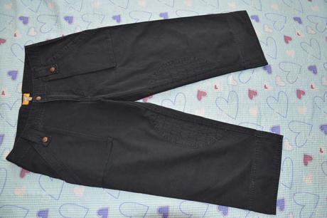 3/4 černé kalhoty, zn. cat, s