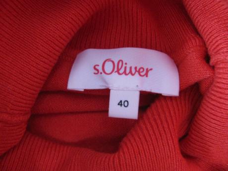 Dámský tenký rolák cihlové barvy s.oliver, s.oliver,40