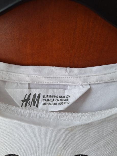 Tričko dlouhý rukáv halloween vel. 134 / 140, h&m,134