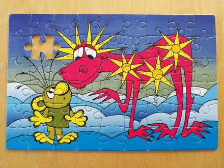 Puzzle & skládačka rákosníček,