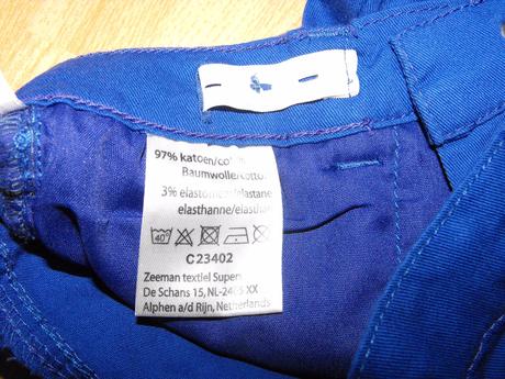 Modré denimové kraťasy po kolená zn. zeeman (nl), 140