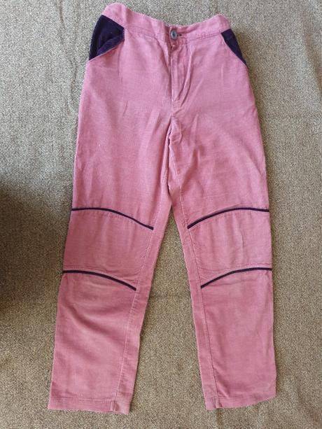 Dívčí manžestr. kalhoty veselá nohavice - vel. 140, 140