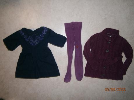 Šaty/tunika + svetr a punčochy zdarma, vel. 92/98, h&m,92