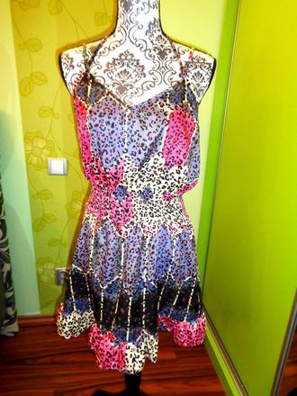 Luxusní letní chladivé šaty m/l, m