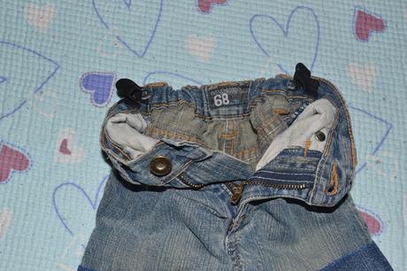 Džíny s regulací va pase, kolena zpevněna., next,98