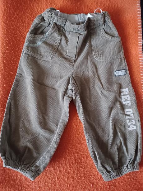 Manšestrové kalhoty 92, baby club,92