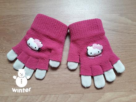 Rukavice hello kitty 6-12 let, c&a,122