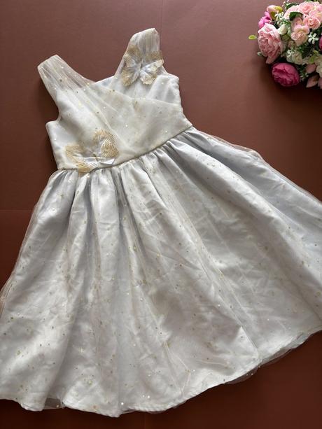 Ob/ šaty šedé - v.cca 5/6 let, monsoon,116