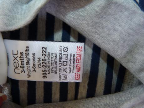 Bavlněné kalhoty vel. 68, next,68