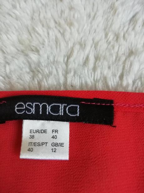 Top červený esmara, velikost 38, esmara,38