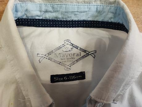 Bílá košile 116, mayoral,116