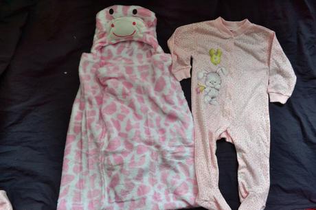 Dívčí overal v.74 bavlna+ velká osuška s kapucí, 68–80