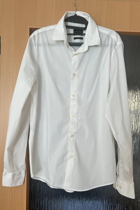 Košile bílá sisley slim fit vel. 42, sisley,42