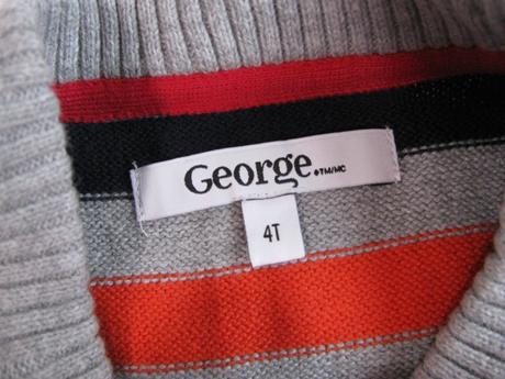 Barevný pruhovaný svetr, george,104