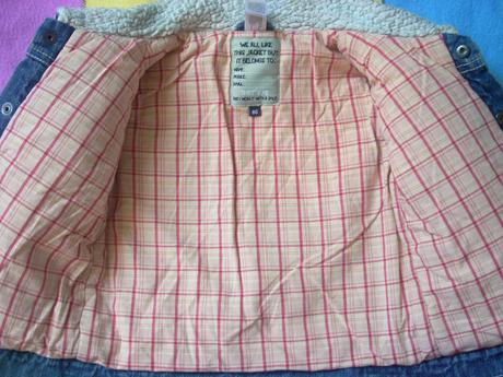 Přechodová / zimní riflová bunda, c&a,86