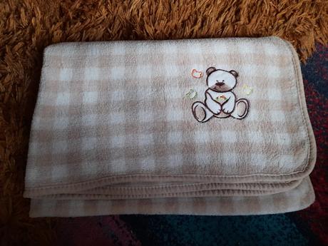 Deka na miminko malá flísová s méďou hnědá, 