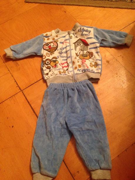 Klučičí tepláková souprava pejsci vel. 68 - 74, 68