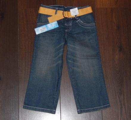 Top stav - džíny, rovný střih - vel.3roky, marks & spencer,98