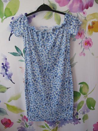 Krásné letní mini šaty s potiskem kytiček, 152