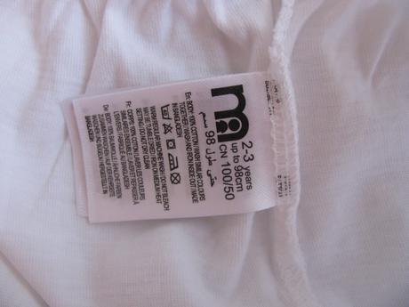 Bílé bavlněné šortky s volánky, mothercare,98