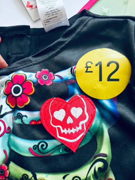 An27/ kostým kostlivka - v.7/8 let, 