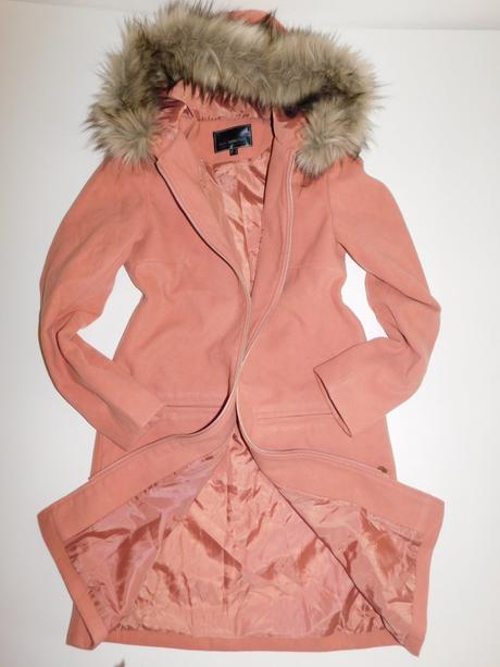 Dámský flaušový kabát s kapucí, bonprix,36