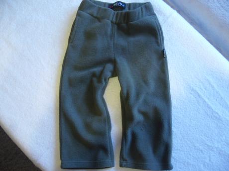 Flísové khaki tepláky/kalhoty vel.92/98, kenvelo,92