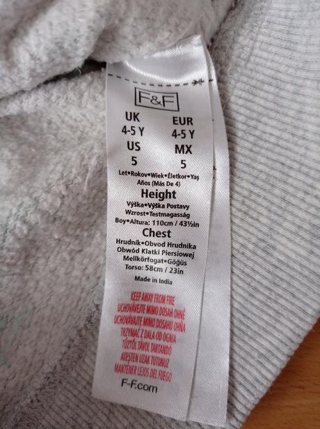 Mikina 110-116, f&f,110