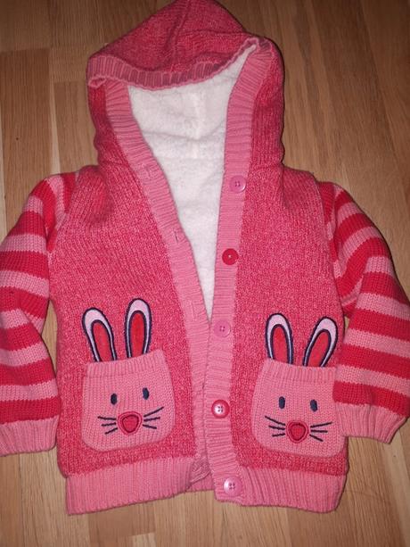 Svetr s kraliky s kožíškem 98 nutmeg, nutmeg,98