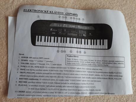 Dětské elektronické klávesy bandstand 5405, 