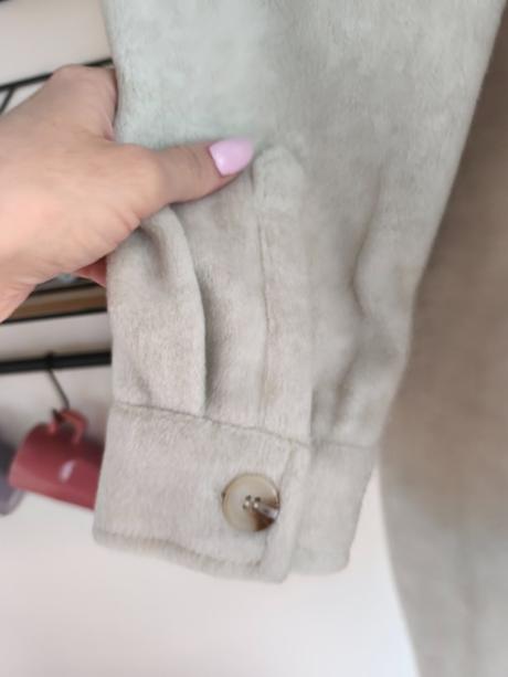 Košilová bunda / krémový kabátek l/xl, gate,l