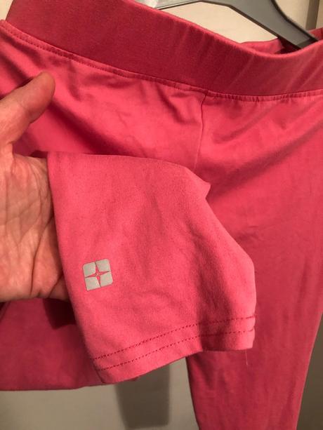 Růžové kratší legíny, mountain warehouse,128