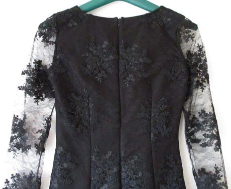 Dámské krajkové šaty černé emo s 36, 36 / s