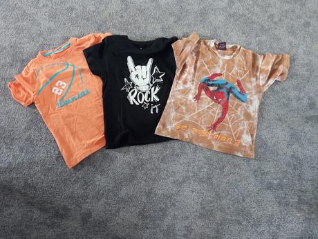 3ks triček 110-116, lupilu,110