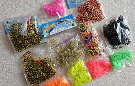 Gumičky na gumičkování, barevné,