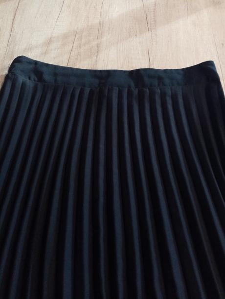 Černá plisovaná/skládaná sukně vel. 40 (l), new look,l